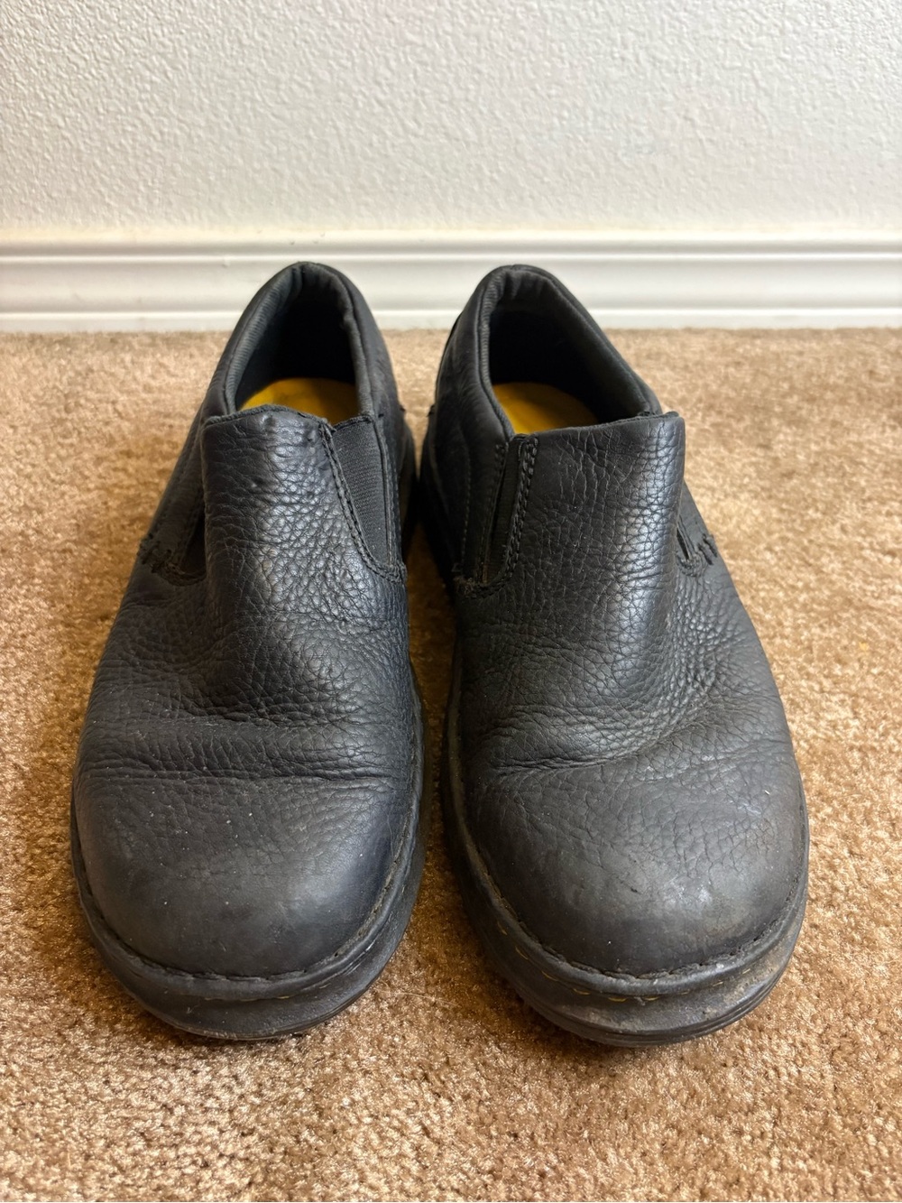 Dr. Martens Black Leather Slip-On Loafers